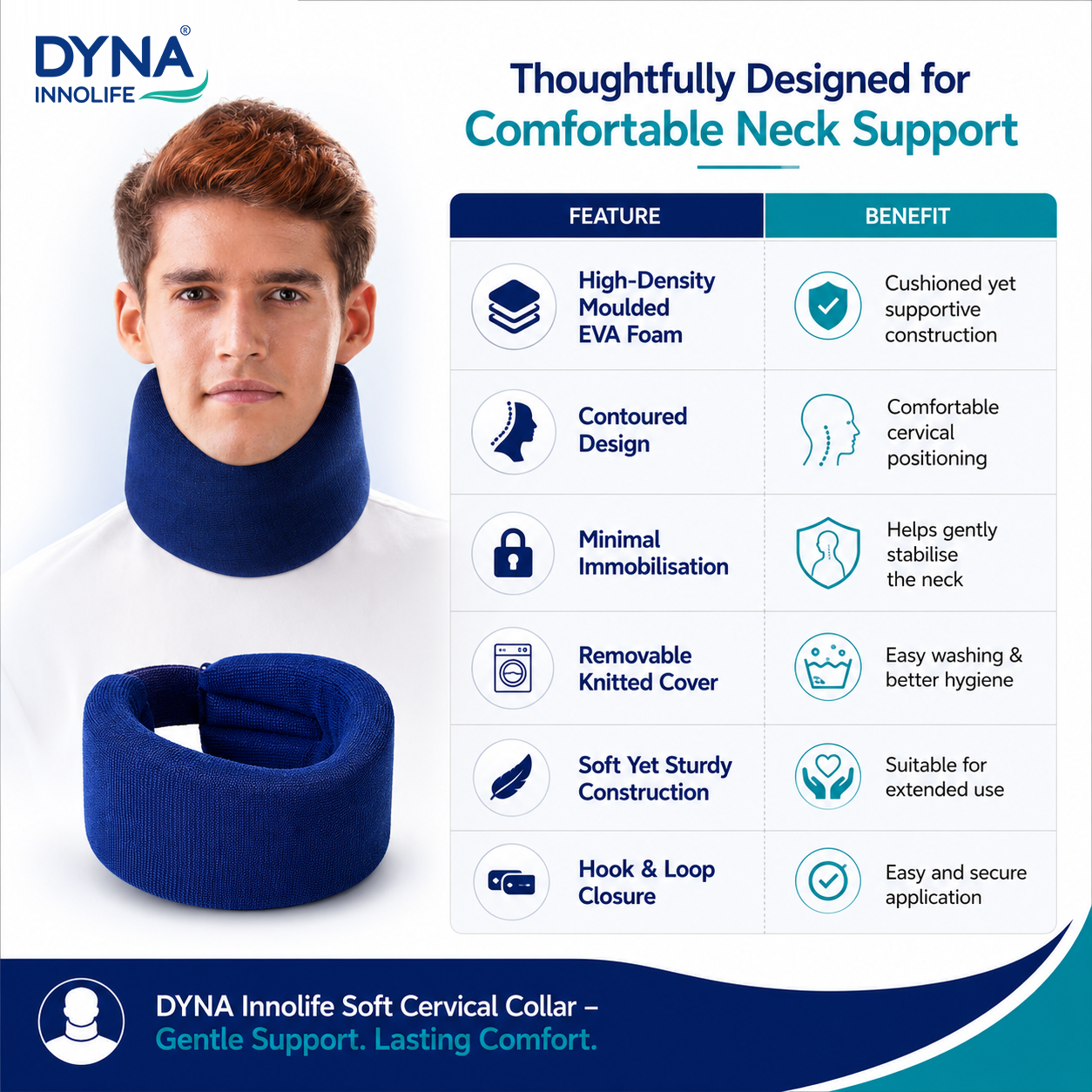 DYNA Innolife Soft Cervical Collar – Comfortable Neck Support