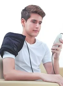 Heating Pad on Shoulder Heating Pad on Shoulder