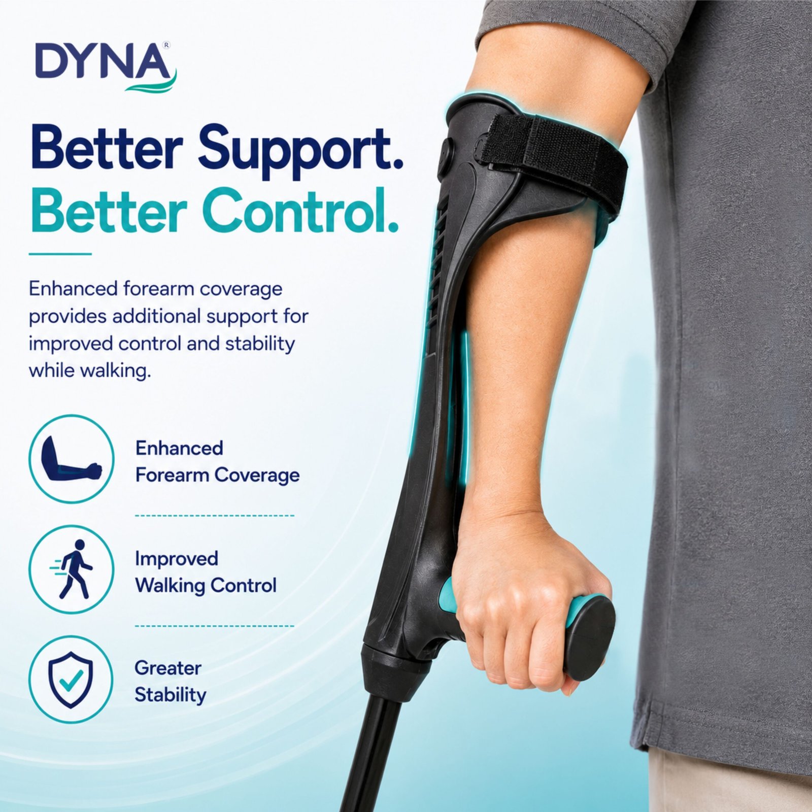 DYNA Elbow Crutch Stick