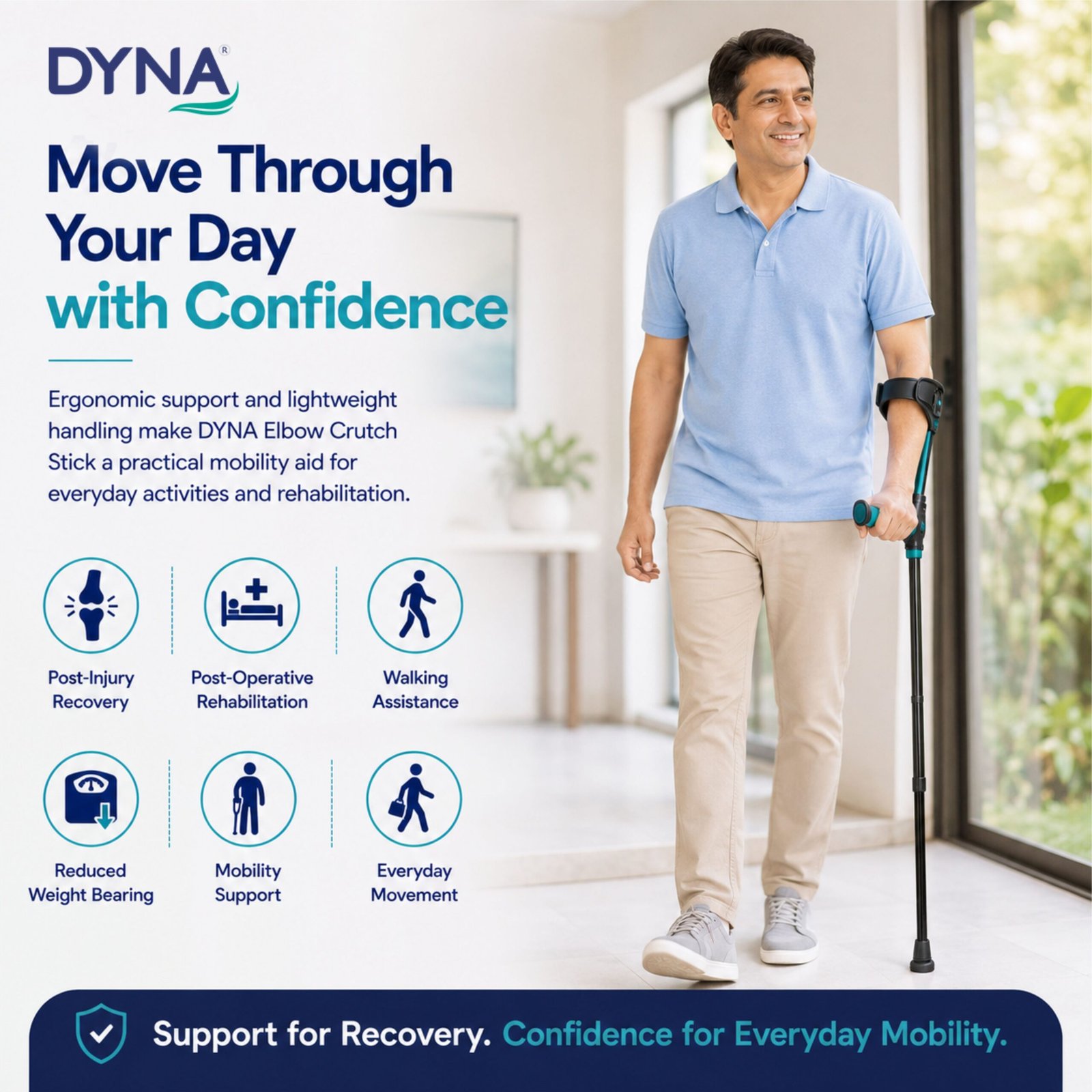 DYNA Elbow Crutch Stick