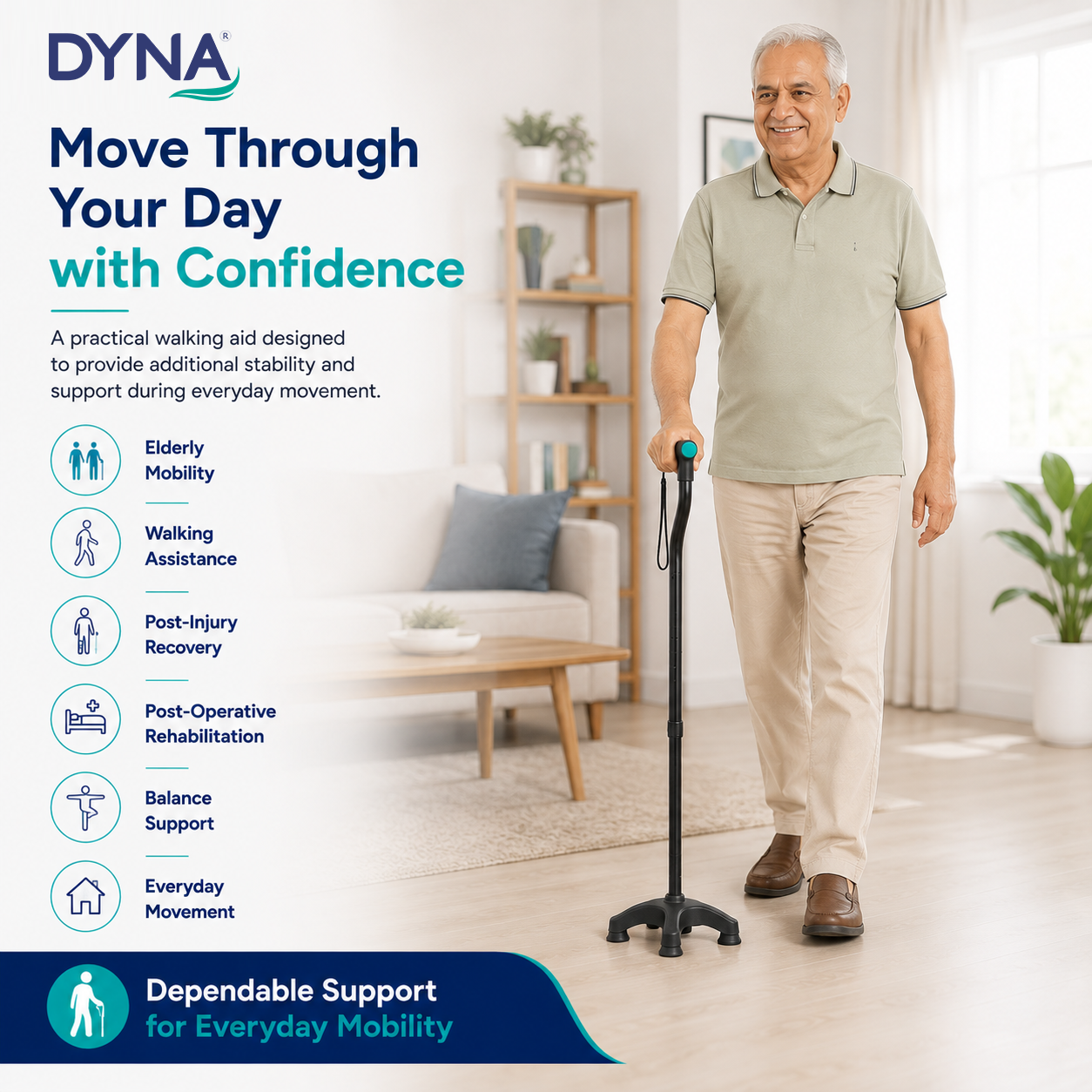 DYNA Walking Stick Quadripoid