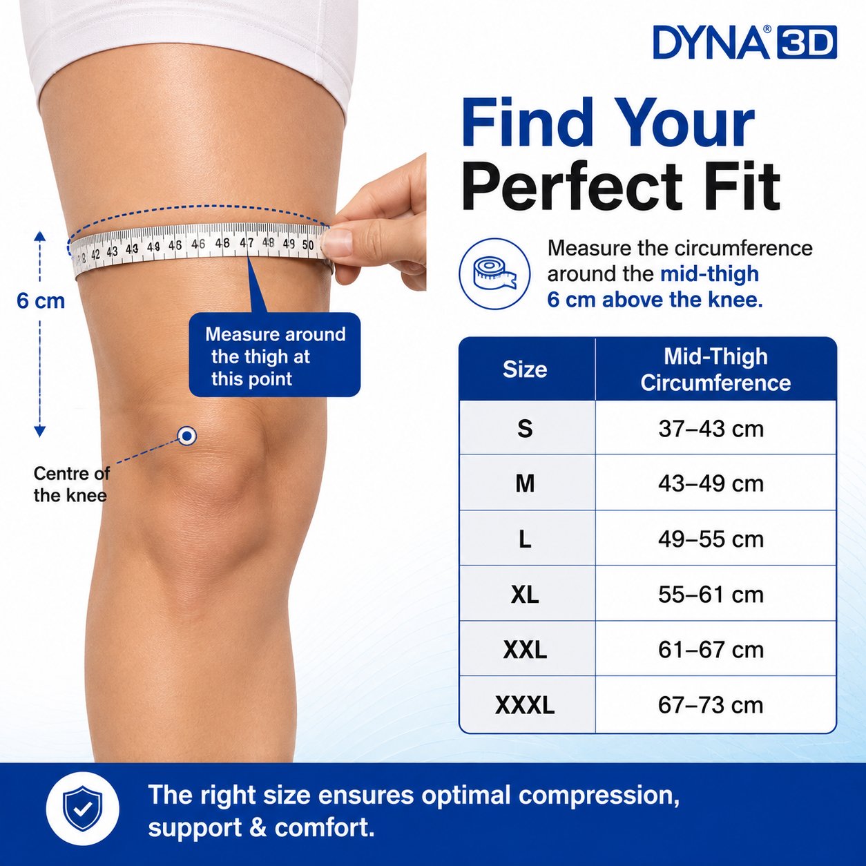 3D Knee Brace with Medio-Lateral Stabiliser