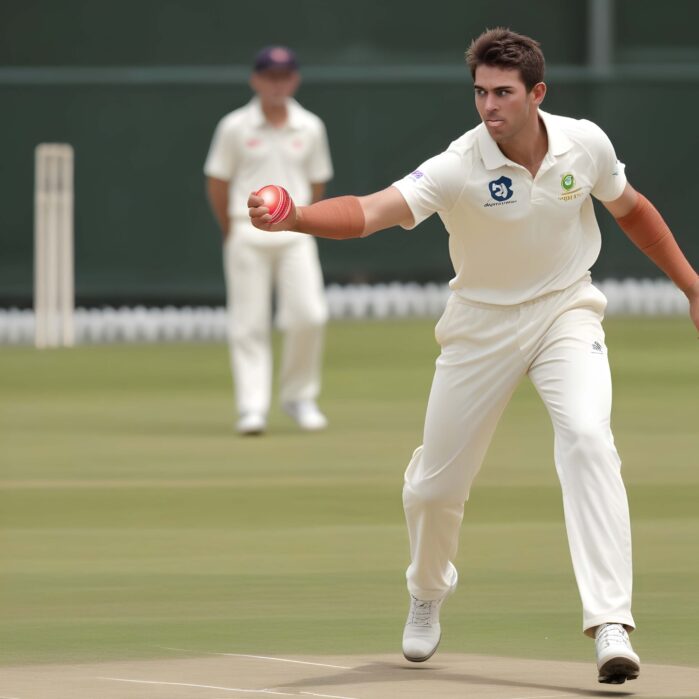 pikaso_texttoimage_image-of-cricket-player-wearing-arm-sleeve-and-bow