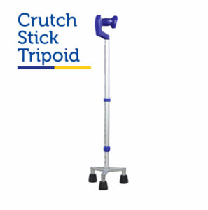 crutch stick with tripoid base