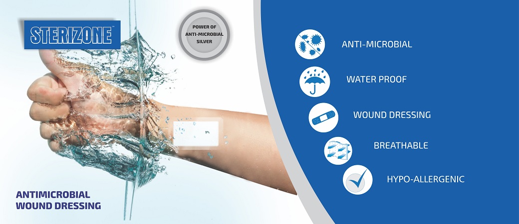 sterizone Anti-microbial wound dressings