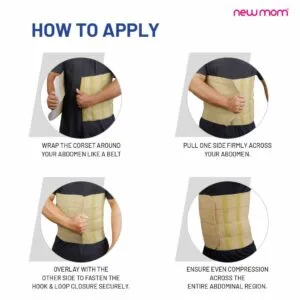 NewMom Elastic Abdominal Corset – 4 Panel