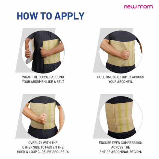 NewMom Elastic Abdominal Corset – 4 Panel