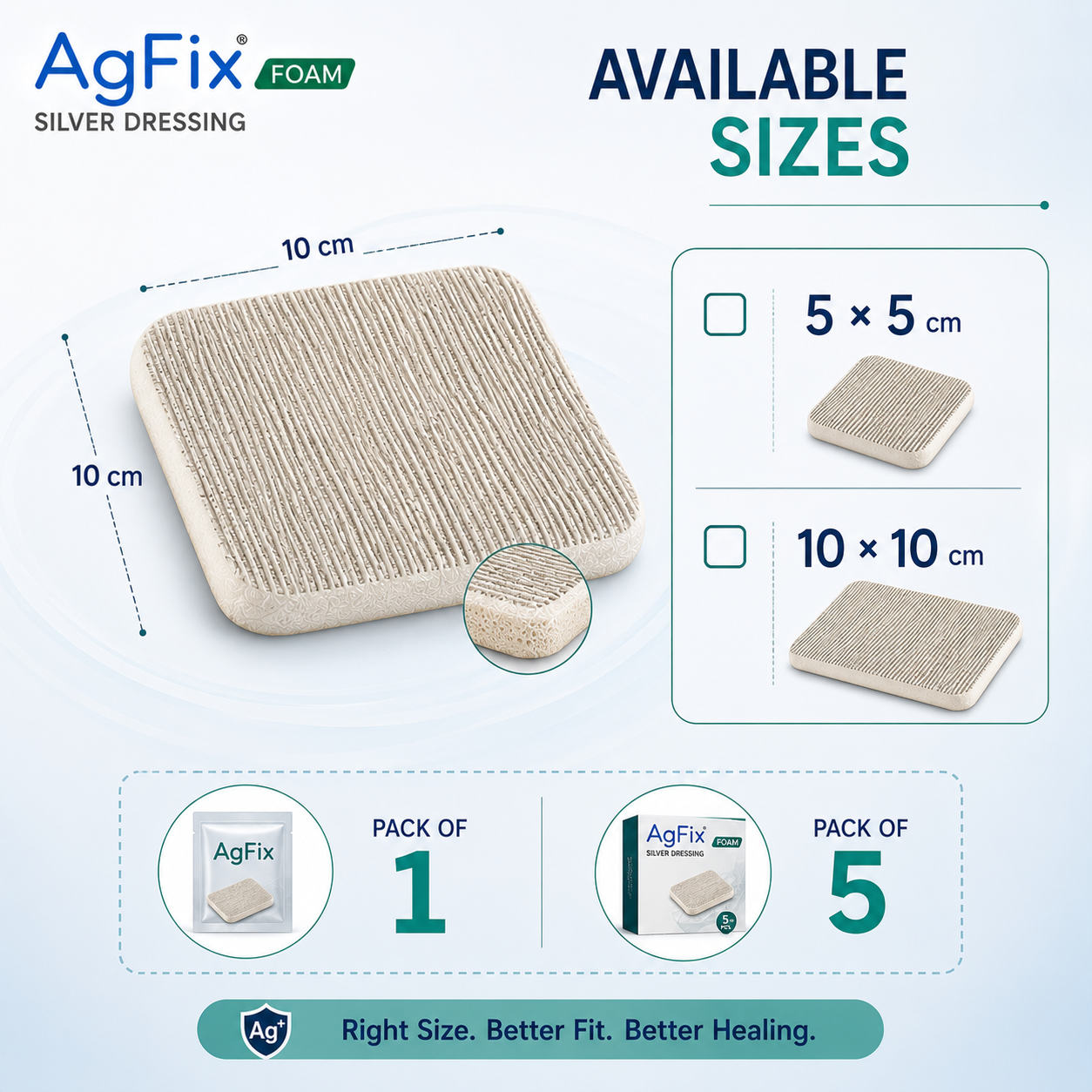 Agfix Foam Silver Dressing