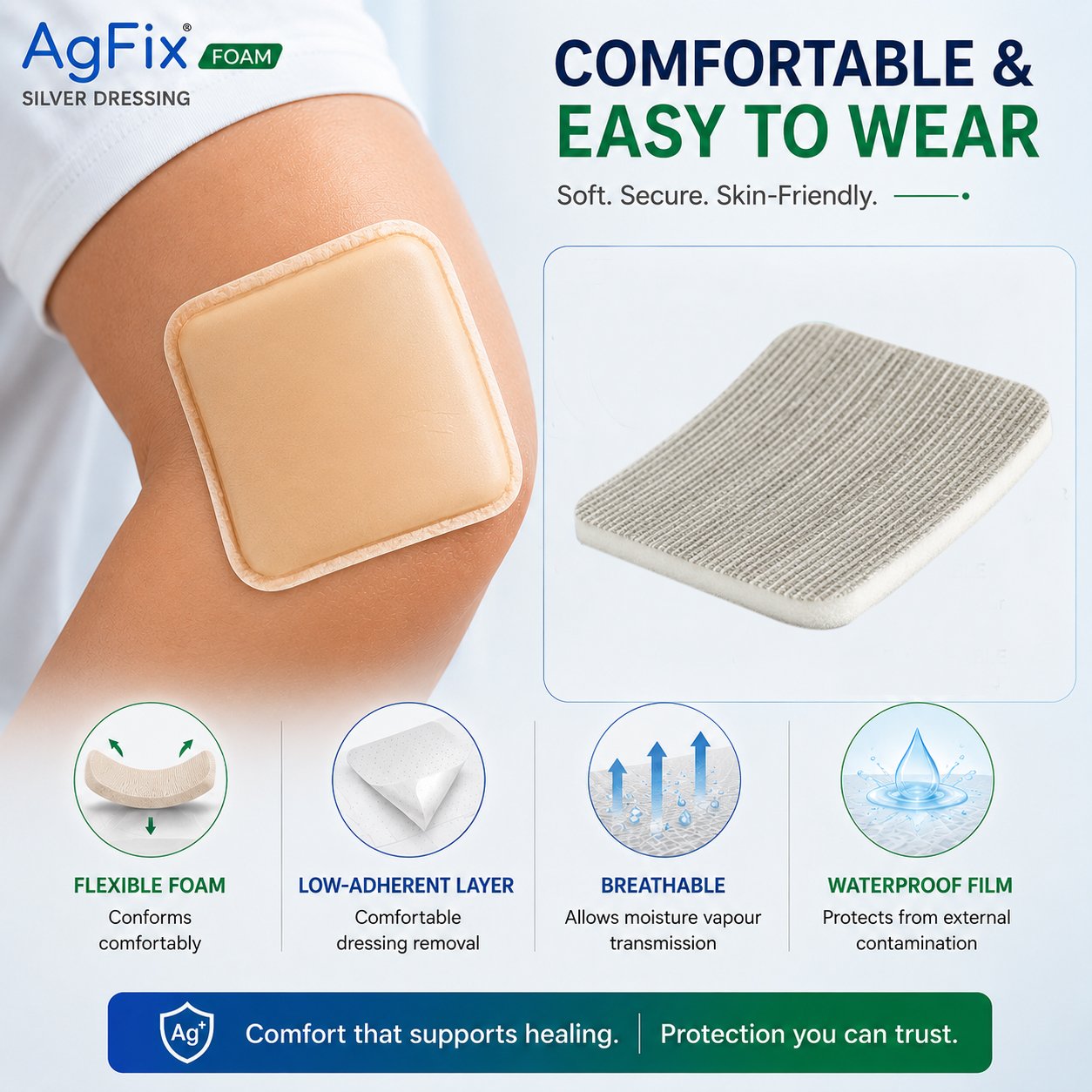Agfix Foam Silver Dressing