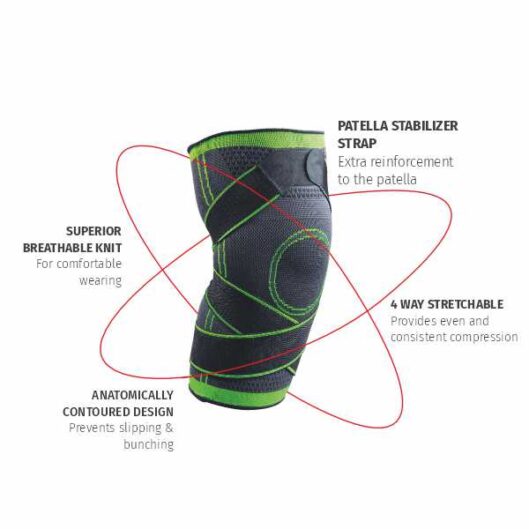 Dyna Pro Knee Support With Strap 6