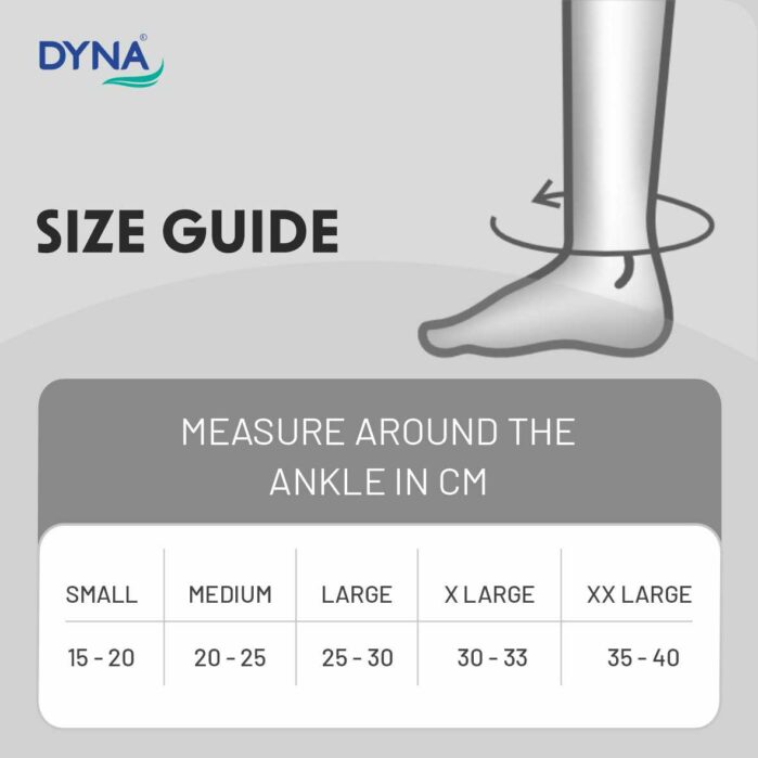 Size chart- ankle