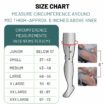 SIZE CHART- 6 INCH ABOVE KNEE- with junior