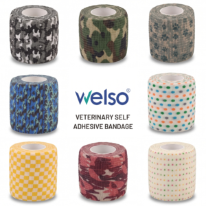 Bandage for Dogs, Cats and Pets (Pack of 6 Assorted) - Breathable, Stretchable Fabric 5cm x 4.5m