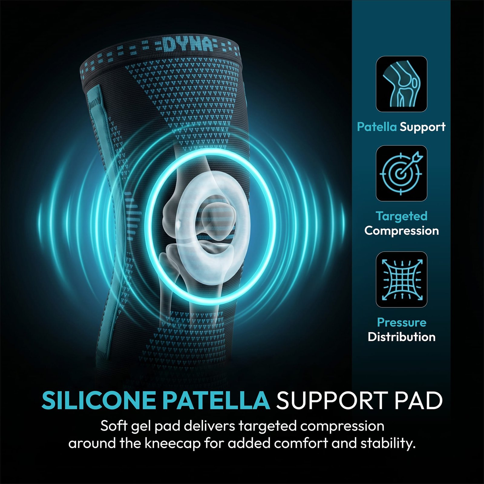 DYNA Knee Brace with Side Stabilizers