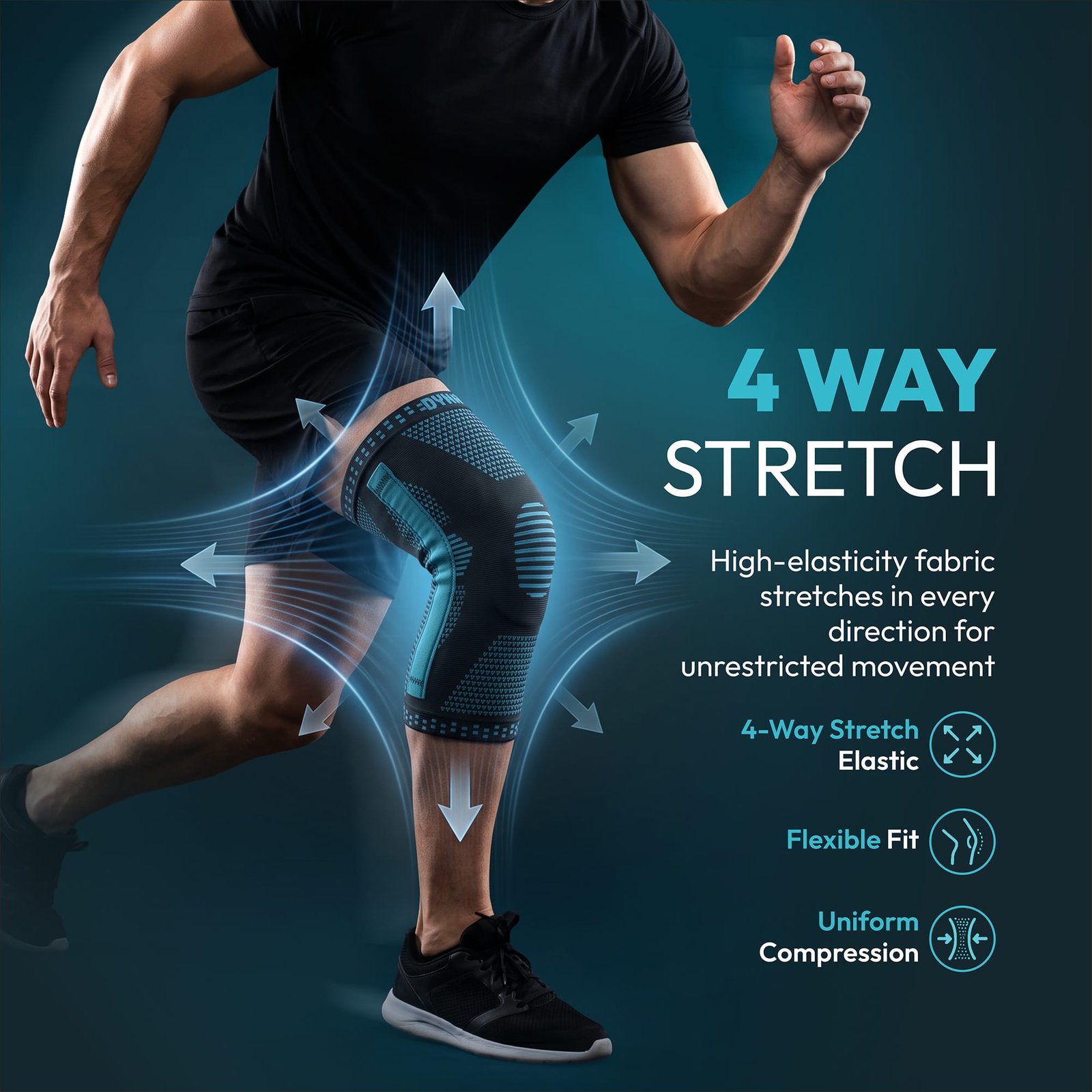 DYNA Knee Brace with Side Stabilizers