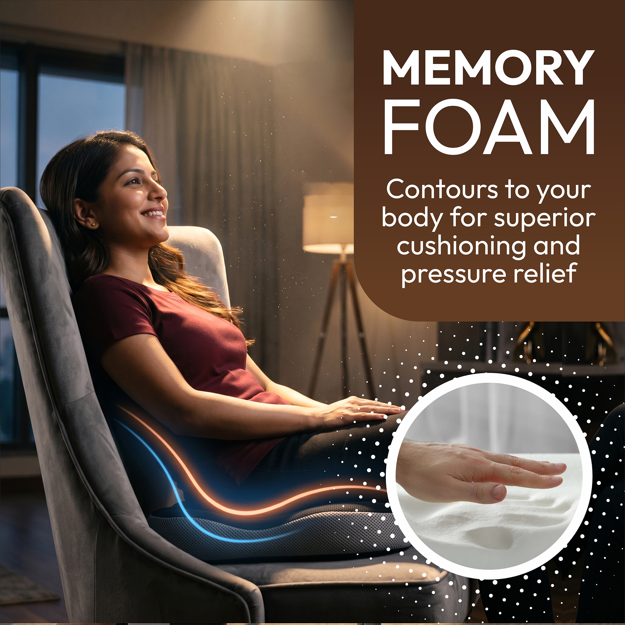 DYNA Memory Foam Donut Pillow - Image 5