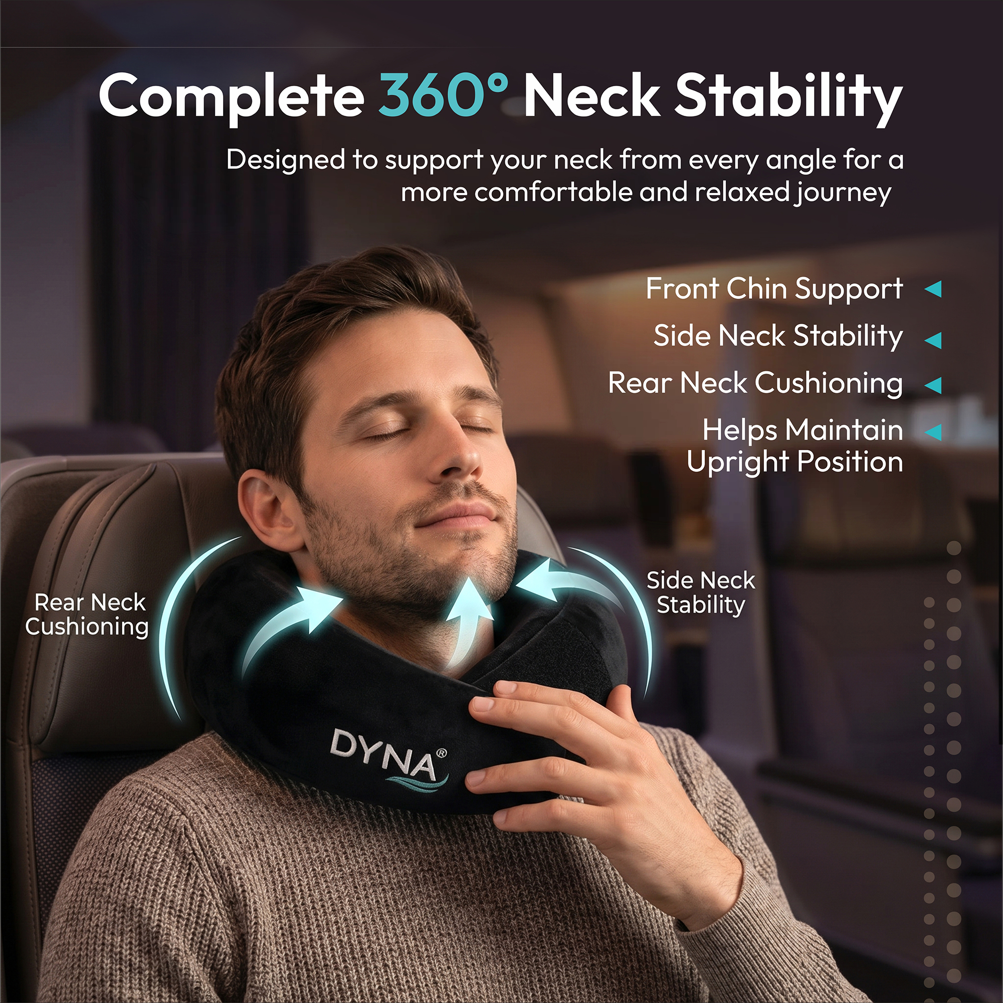 DYNA Memory Foam Neck Pillow - Image 4
