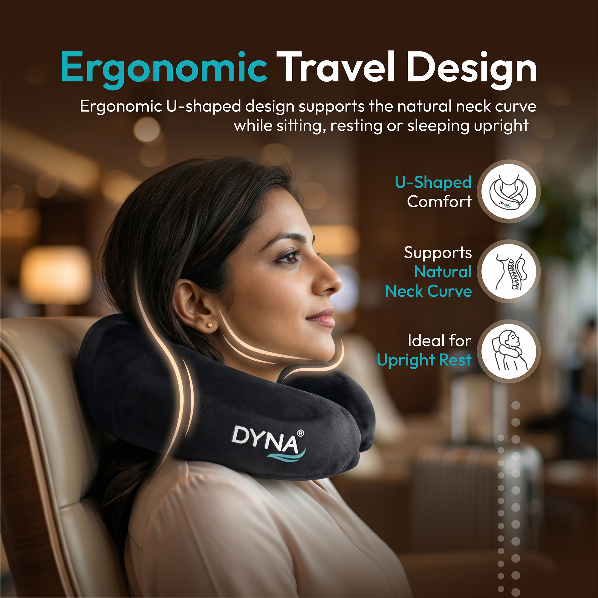 DYNA Memory Foam Neck Pillow - Image 6