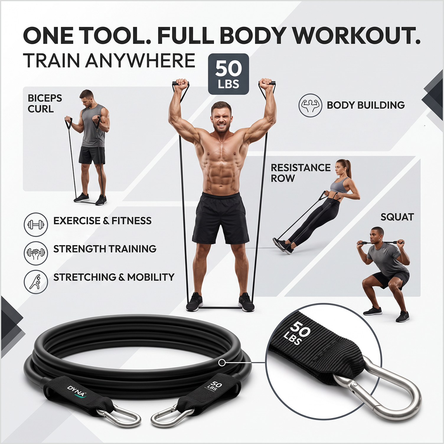 DYNA Tube Resistance Band - Image 6