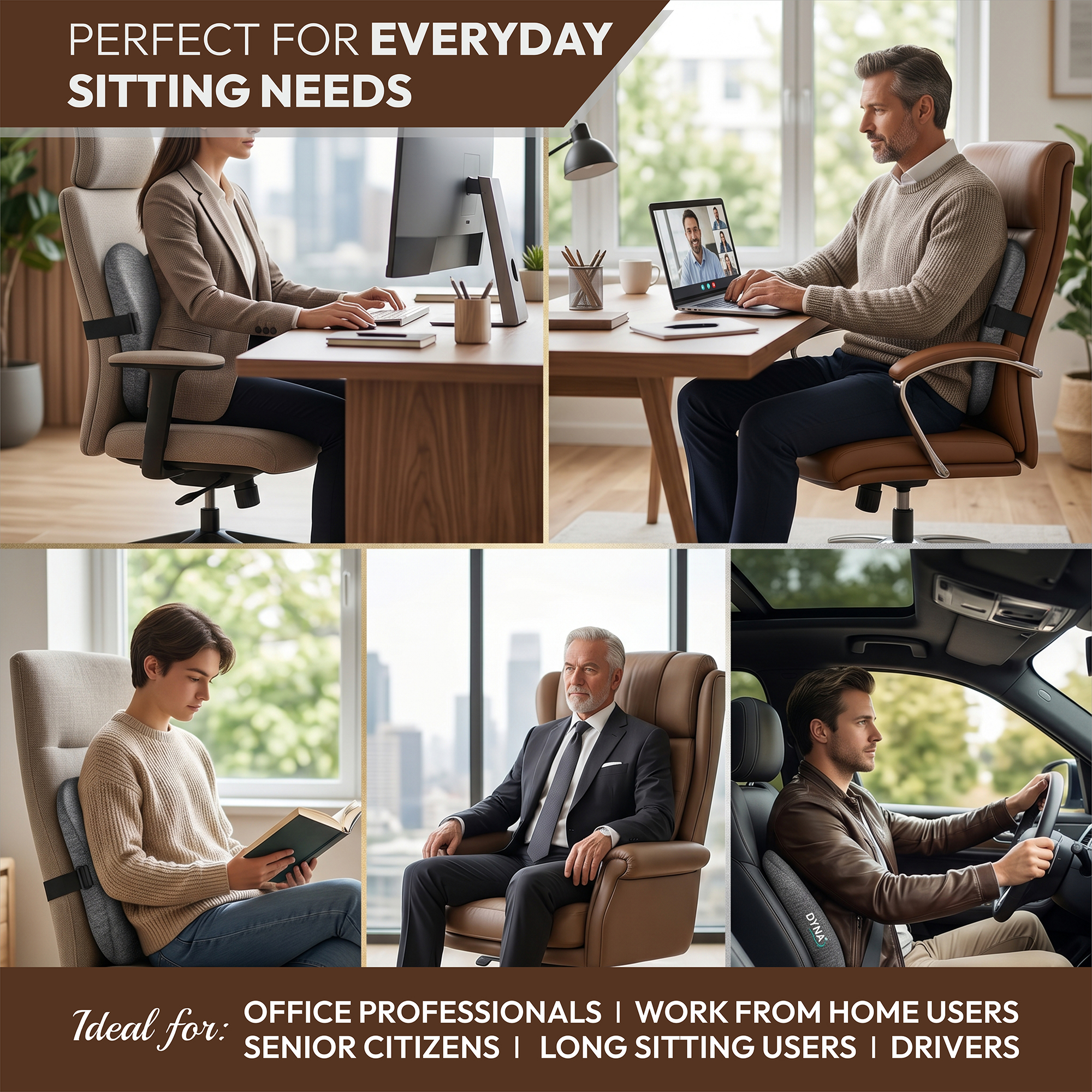 DYNA Memory Foam Orthopaedic Backrest - Image 8