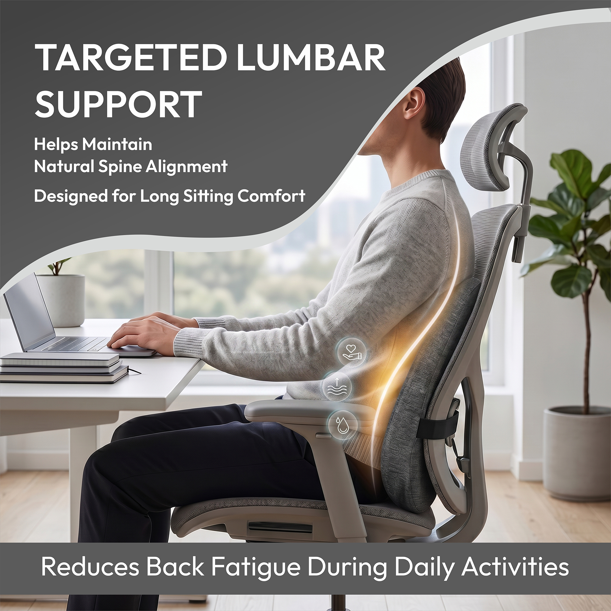 DYNA Memory Foam Orthopaedic Backrest - Image 5