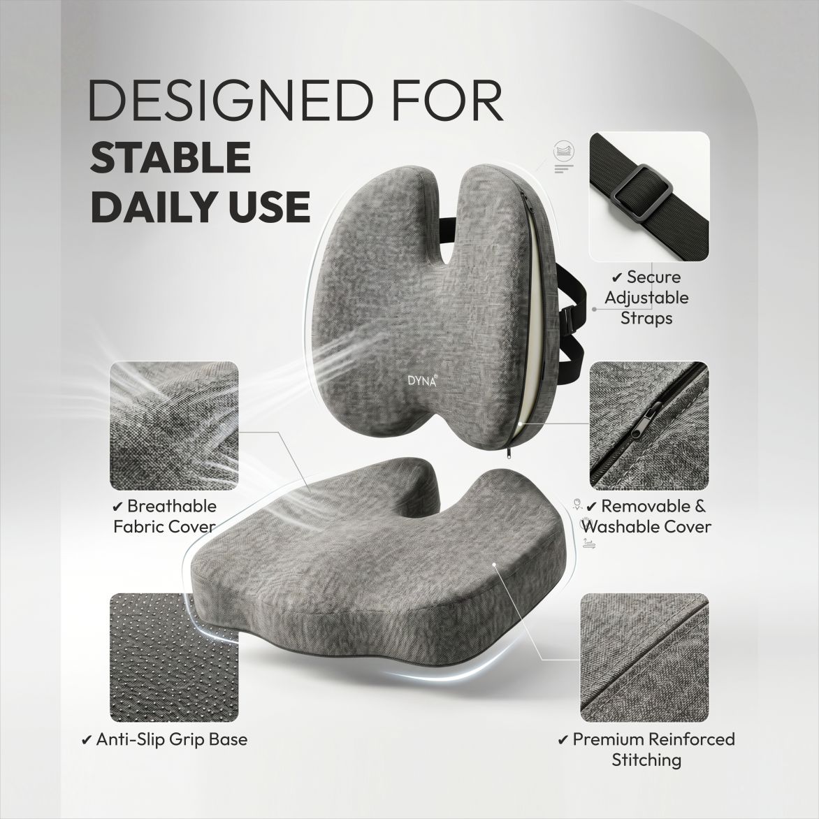 DYNA Seat Cushion & Backrest Cushion Combo - Image 3